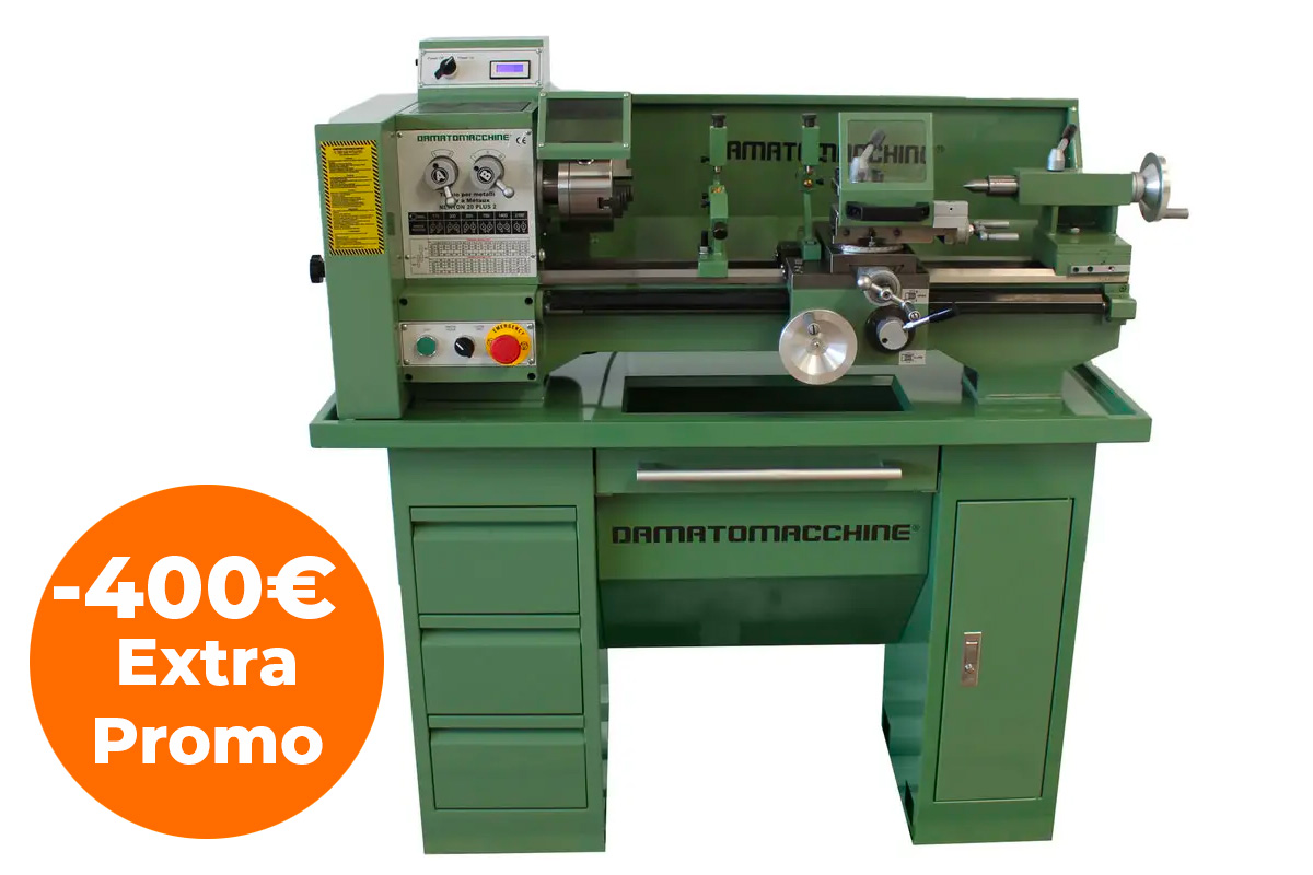 Metalworking Bench Lathe Newton 20 plus 2  by Damatomacchine